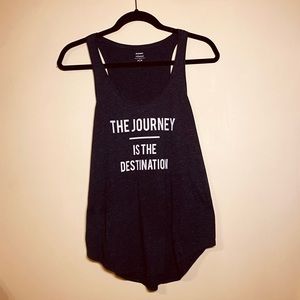 Old Navy Black/Dark Gray Tank Top